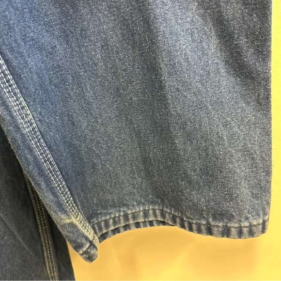 Liberty Blue Denim Carpenter Bib Overalls 42 x 32 - Picture 13 of 15